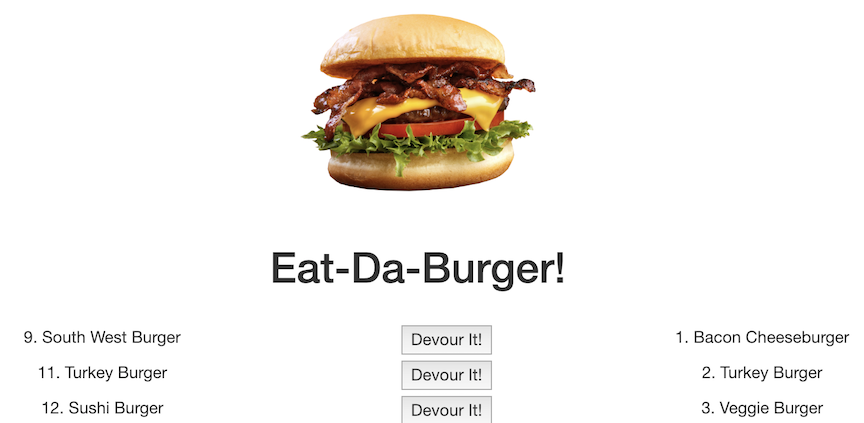 eat-da-burger walkthrough